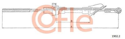 Cable Pull, clutch control COFLE 92.1902.2