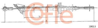 Cable Pull, clutch control COFLE 92.1902.3