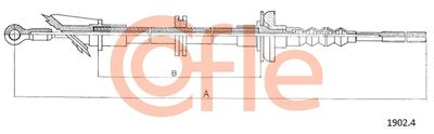 Cable Pull, clutch control COFLE 92.1902.4