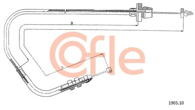 Accelerator Cable COFLE 92.1903.10