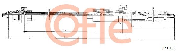 COFLE 92.1903.3 Accelerator Cable