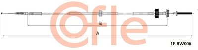 Cable Pull, parking brake COFLE 92.1E.BW006