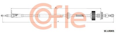Cable Pull, parking brake COFLE 92.1E.LR001