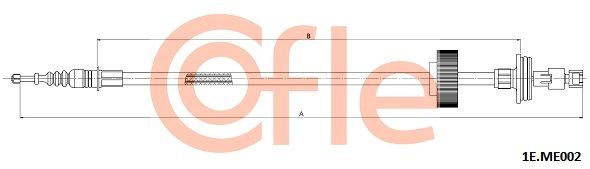 COFLE 92.1E.ME002 Cable Pull, parking brake