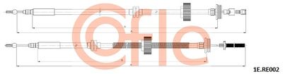 Cable Pull, parking brake COFLE 92.1E.RE002