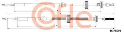 Cable Pull, parking brake COFLE 92.1E.RE003