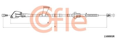 Cable Pull, clutch control COFLE 92.2.KI001R