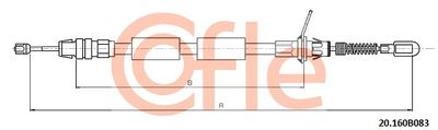 Cable Pull, parking brake COFLE 92.20.160B083