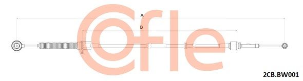 COFLE 92.2CB.BW001 Cable Pull, manual transmission