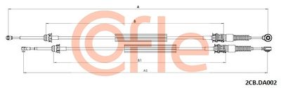 Cable Pull, manual transmission COFLE 92.2CB.DA002
