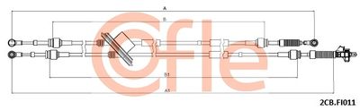 Cable Pull, manual transmission COFLE 92.2CB.FI011