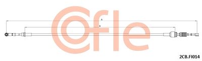 Cable Pull, manual transmission COFLE 92.2CB.FI014