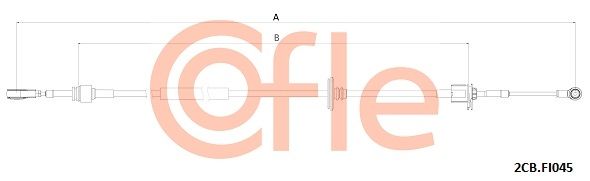 COFLE 92.2CB.FI045 Cable Pull, manual transmission