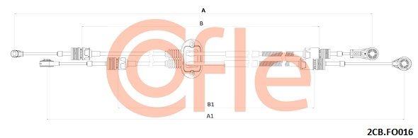 COFLE 92.2CB.FO016 Cable Pull, manual transmission