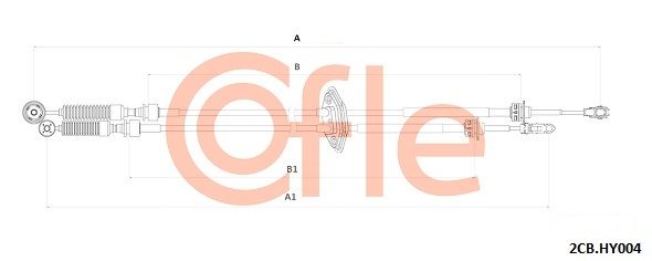 COFLE 92.2CB.HY004 Cable Pull, manual transmission