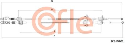 Cable Pull, manual transmission COFLE 92.2CB.IV001