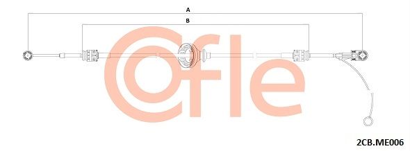 COFLE 92.2CB.ME006 Cable Pull, manual transmission