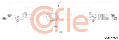 Cable Pull, manual transmission COFLE 92.2CB.NI004
