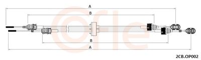 Cable Pull, manual transmission COFLE 92.2CB.OP002