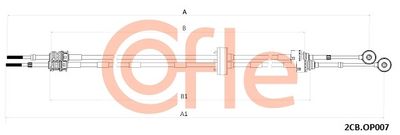 Cable Pull, manual transmission COFLE 92.2CB.OP009