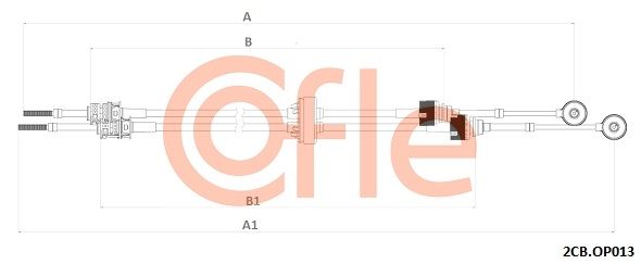 COFLE 92.2CB.OP013 Cable Pull, manual transmission