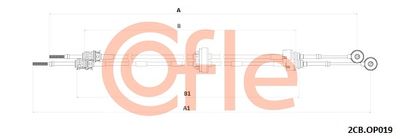 Cable Pull, manual transmission COFLE 92.2CB.OP019