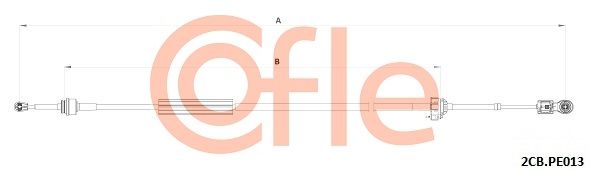 COFLE 92.2CB.PE013 Cable Pull, manual transmission