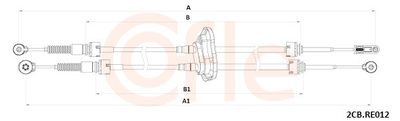 Cable Pull, manual transmission COFLE 92.2CB.RE012