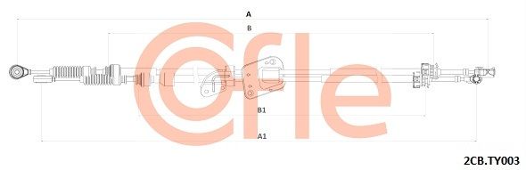 COFLE 92.2CB.TY003 Cable Pull, manual transmission