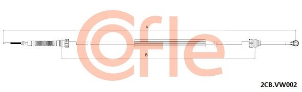 COFLE 92.2CB.VK002 Cable Pull, manual transmission