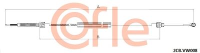 Cable Pull, manual transmission COFLE 92.2CB.VK008