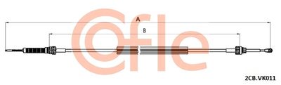 Cable Pull, manual transmission COFLE 92.2CB.VK011