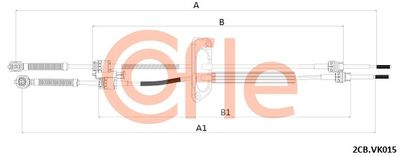 Cable Pull, manual transmission COFLE 92.2CB.VK015