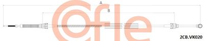 Cable Pull, manual transmission COFLE 92.2CB.VK020