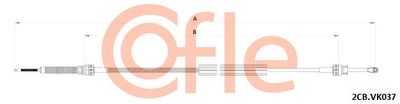 Cable Pull, manual transmission COFLE 92.2CB.VK037
