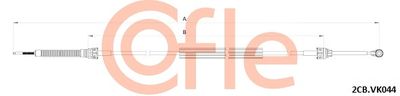 Cable Pull, manual transmission COFLE 92.2CB.VK044