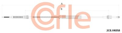 Cable Pull, manual transmission COFLE 92.2CB.VK058