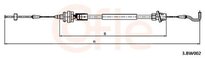 Accelerator Cable COFLE 92.3.BW002