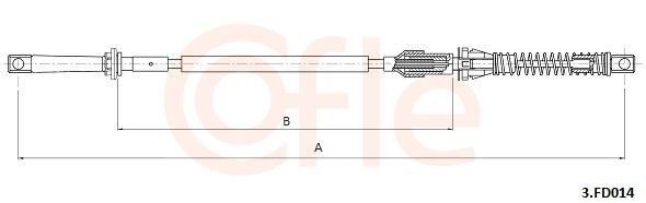 COFLE 92.3.FD014 Accelerator Cable