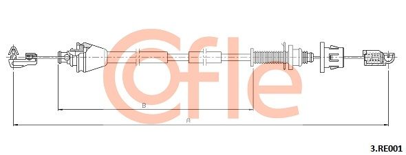COFLE 92.3.RE001 Accelerator Cable