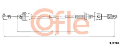 Accelerator Cable COFLE 92.3.RE001