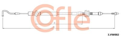 Accelerator Cable COFLE 92.3.VK002