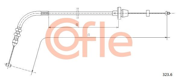 COFLE 92.323.6 Accelerator Cable