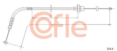 Accelerator Cable COFLE 92.323.6