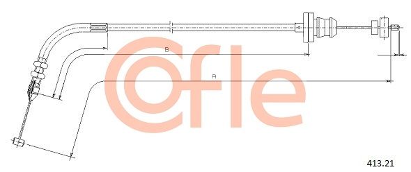 COFLE 92.413.21 Accelerator Cable