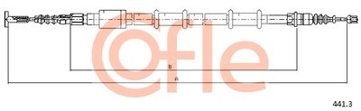 Cable Pull, parking brake COFLE 92.441.3