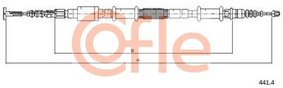 Cable Pull, parking brake COFLE 92.441.4