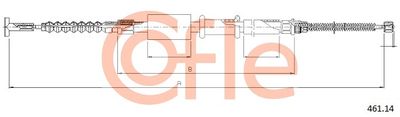 Cable Pull, parking brake COFLE 92.461.14