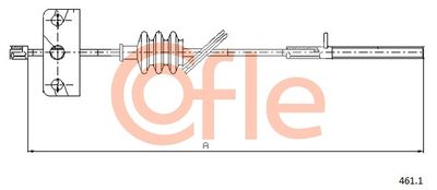 Cable Pull, parking brake COFLE 92.461.1