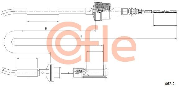 COFLE 92.462.2 Cable Pull, clutch control